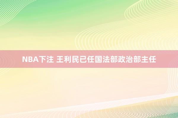 NBA下注 王利民已任国法部政治部主任